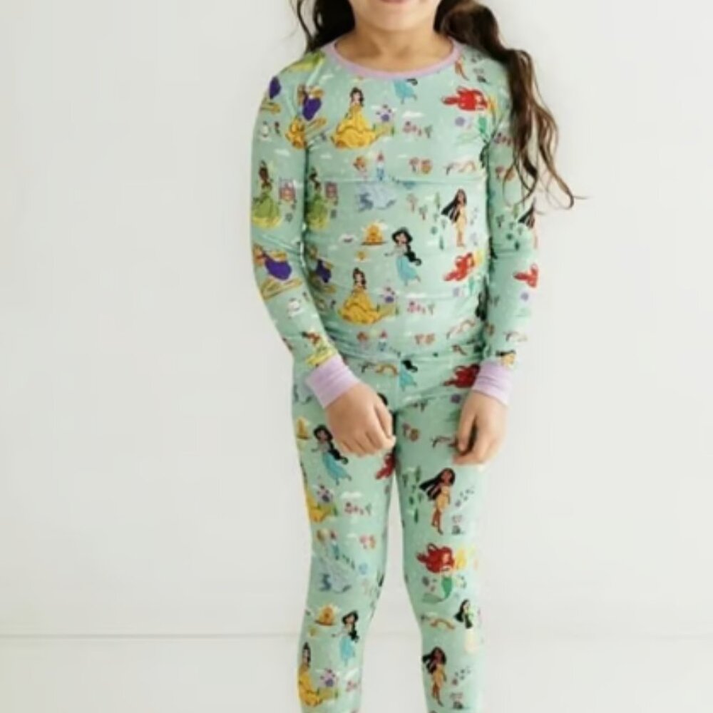 NEW NWT Little Sleepies Disney Princess Dreams Two Piece PJs 18-24 months 18m 24 - Picture 5 of 5